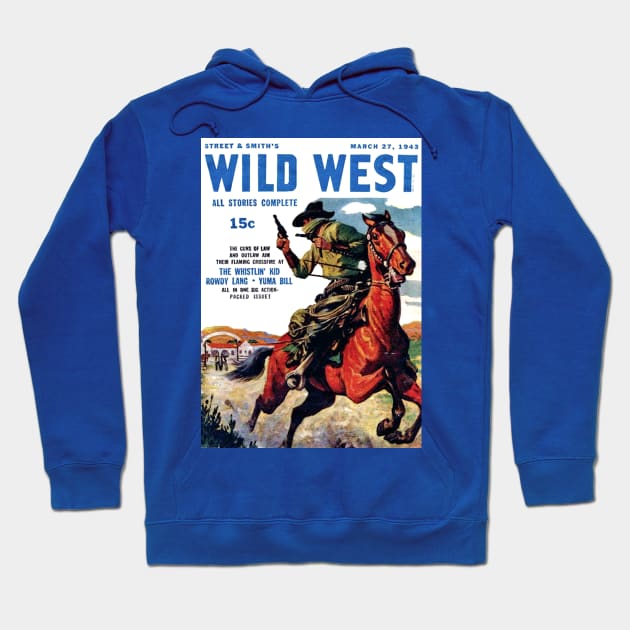 Wild West Magazine Cover October 1943 Hoodie by Starbase79